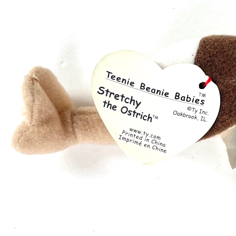 TY Teenie Beanie Baby The Ostrich 1993 - Picture 5 of 7